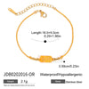 Stainless Steel Necklace With Love Letter Pendant Electroplated In 18K Gold French Retro Style