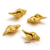 Stainless Steel Niche Style 3D Conch Shell Pendant Jewelry Accessories With 18K Electroplating