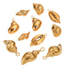 Stainless Steel Niche Style 3D Conch Shell Pendant Jewelry Accessories With 18K Electroplating