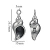 Stainless Steel Niche Style 3D Conch Shell Pendant Jewelry Accessories With 18K Electroplating
