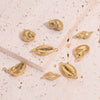 Stainless Steel Niche Style 3D Conch Shell Pendant Jewelry Accessories With 18K Electroplating