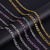 Stainless Steel Nk Chain Cuban Necklace With Geometric Style And Vacuum Colorpreserving Electroplating