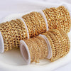 Stainless Steel NK Chain Gold Jewelry Chain DIY Accessories Necklace Bracelet Fashion Cuban Chain Hip Hop Popular Accessories