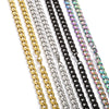 Stainless Steel Nk Cuban Necklace Electroplated Gold With Geometric Elements