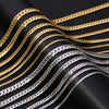 Stainless Steel Nk Embossed Geometric Necklace Unisex Electroplated