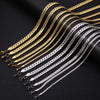 Stainless Steel Nk Embossed Geometric Necklace Unisex Electroplated
