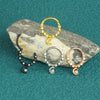 Stainless Steel Nose Ring Jewelry With Zircon Electroplated Star And Crown Pattern