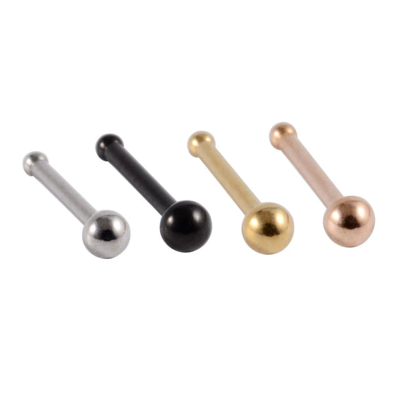 Stainless Steel Nose Ring With Sshaped Lshaped Heart Moon Hollow And Other Shapes Rose Gold Electroplated