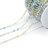 Stainless Steel O Shape Geometric Handmade Electroplated Beads Chain Jewelry Accessories For Necklace Bracelet