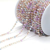 Stainless Steel O Shape Geometric Handmade Electroplated Beads Chain Jewelry Accessories For Necklace Bracelet