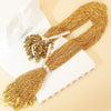 Stainless Steel Ochain Lip Chain Simple Ushaped Cross Clavicle Necklace Unisex Vacuum Plated