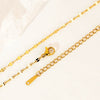 Stainless Steel Ochain Lip Chain Simple Ushaped Cross Clavicle Necklace Unisex Vacuum Plated