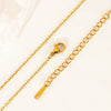 Stainless Steel Ochain Lip Chain Simple Ushaped Cross Clavicle Necklace Unisex Vacuum Plated