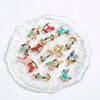 Stainless Steel Oil Dripping Cartoon Pony Pendant Necklace Bracelet Accessories