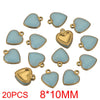 Stainless Steel Oil Dripping Craft Heart Jewelry Necklace With Eight Eyes Pattern