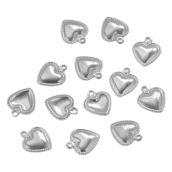 Stainless Steel Oil Dripping Craft Heart Jewelry Necklace With Eight Eyes Pattern