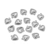 Stainless Steel Oil Dripping Craft Heart Jewelry Necklace With Eight Eyes Pattern