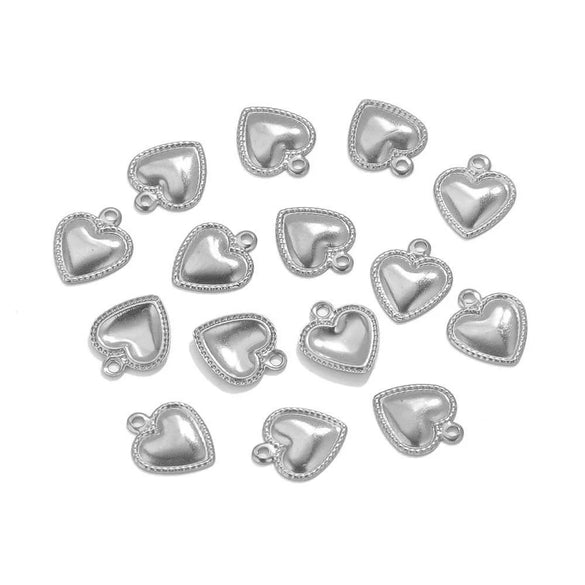 Stainless Steel Oil Dripping Craft Heart Jewelry Necklace With Eight Eyes Pattern
