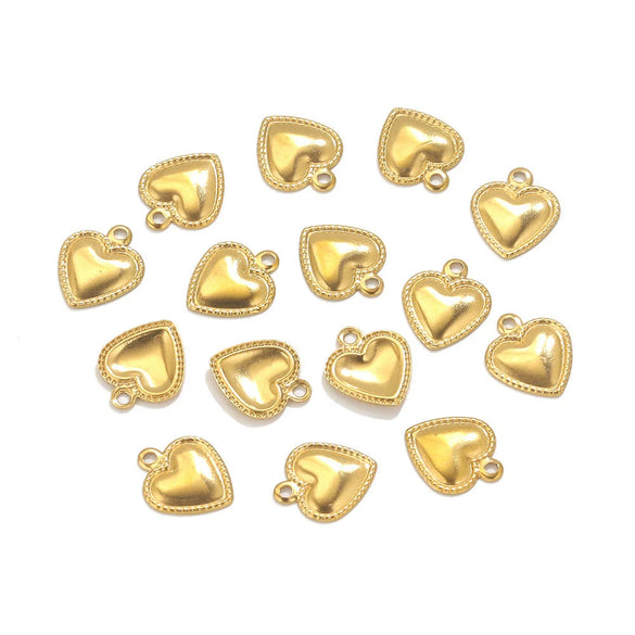 Stainless Steel Oil Dripping Craft Heart Jewelry Necklace With Eight Eyes Pattern