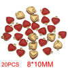 Stainless Steel Oil Dripping Craft Heart Jewelry Necklace With Eight Eyes Pattern