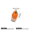 Stainless Steel Oil Dripping Fruit Pendant Jewelry Necklace Bracelet With Strawberry Banana Apple Shapes