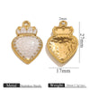 Stainless Steel Oil Dripping Heart Crown Pendant Jewelry Accessories For Necklace And Bracelet