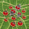 Stainless Steel Oil Dripping Ladybug Style Handmade Jewelry Pendant