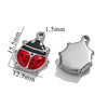 Stainless Steel Oil Dripping Ladybug Style Handmade Jewelry Pendant