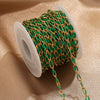 Stainless Steel Oil Dripping Twisted Oval Chain Titanium Steel Vacuum Electroplated Gold Chain For Necklace And Bracelet