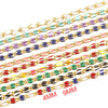 Stainless Steel Oil Dripping Twisted Oval Chain Titanium Steel Vacuum Electroplated Gold Chain For Necklace And Bracelet