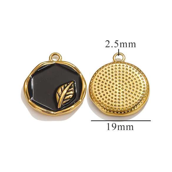 Stainless Steel Oil Drop And Flower Pearls Pendant Necklace Bracelet Accessories