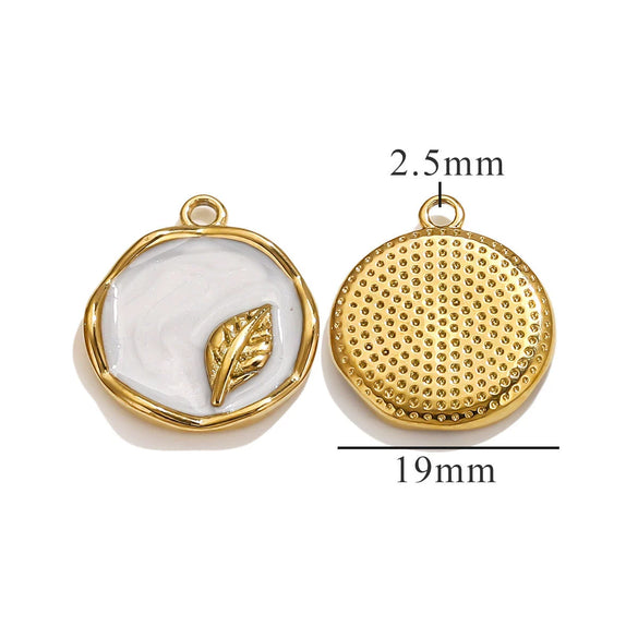 Stainless Steel Oil Drop And Flower Pearls Pendant Necklace Bracelet Accessories