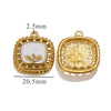 Stainless Steel Oil Drop And Flower Pearls Pendant Necklace Bracelet Accessories