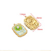 Stainless Steel Oil Drop Flower Geometric Pendant Jewelry Accessories
