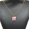Stainless Steel Oil Drop Flower Geometric Pendant Jewelry Accessories