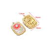 Stainless Steel Oil Drop Flower Geometric Pendant Jewelry Accessories