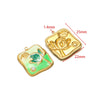 Stainless Steel Oil Drop Flower Geometric Pendant Jewelry Accessories