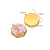 Stainless Steel Oil Drop Flower Geometric Pendant Jewelry Accessories