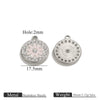 Stainless Steel Oil Drop Square Oval Electroplated Pendant Diy Accessories