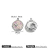 Stainless Steel Oil Drop Square Oval Electroplated Pendant Diy Accessories