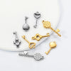 Stainless Steel Oil Pressure Hollow Geometric Pendant Diy Jewelry Accessories With Electroplating