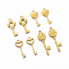 Stainless Steel Oil Pressure Hollow Geometric Pendant Diy Jewelry Accessories With Electroplating