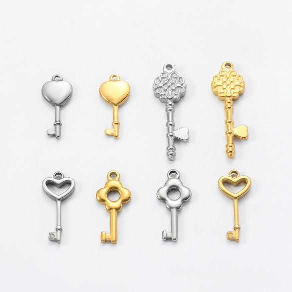 Stainless Steel Oil Pressure Hollow Geometric Pendant Diy Jewelry Accessories With Electroplating