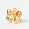 Stainless Steel Oil Pressure Pendant Bow Kt Cat Fourpointed Star 18K Gold Plated Necklace Hanging Ornaments