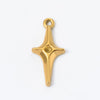 Stainless Steel Oil Pressure Pendant Bow Kt Cat Fourpointed Star 18K Gold Plated Necklace Hanging Ornaments