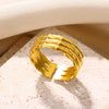 Stainless Steel Oil Pressure Ring Irregular With Crown Heart Shape Letters Numbers Text Electroplated Unisex
