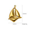 Stainless Steel Oildrip Coffee Cup Sailboat Fish Bicycle Pendant Accessories Electroplated