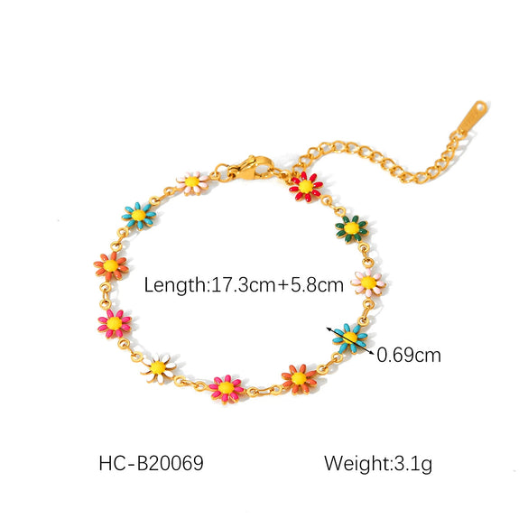 Stainless Steel Oildropping Cherry Women's Bracelet