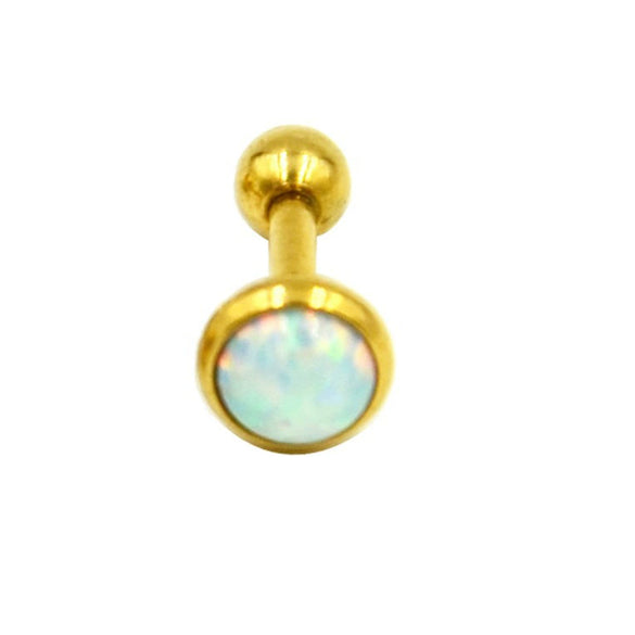 Stainless Steel Opal Earrings With Letters Numbers Text Pattern