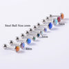 Stainless Steel Opal Earrings With Letters Numbers Text Pattern